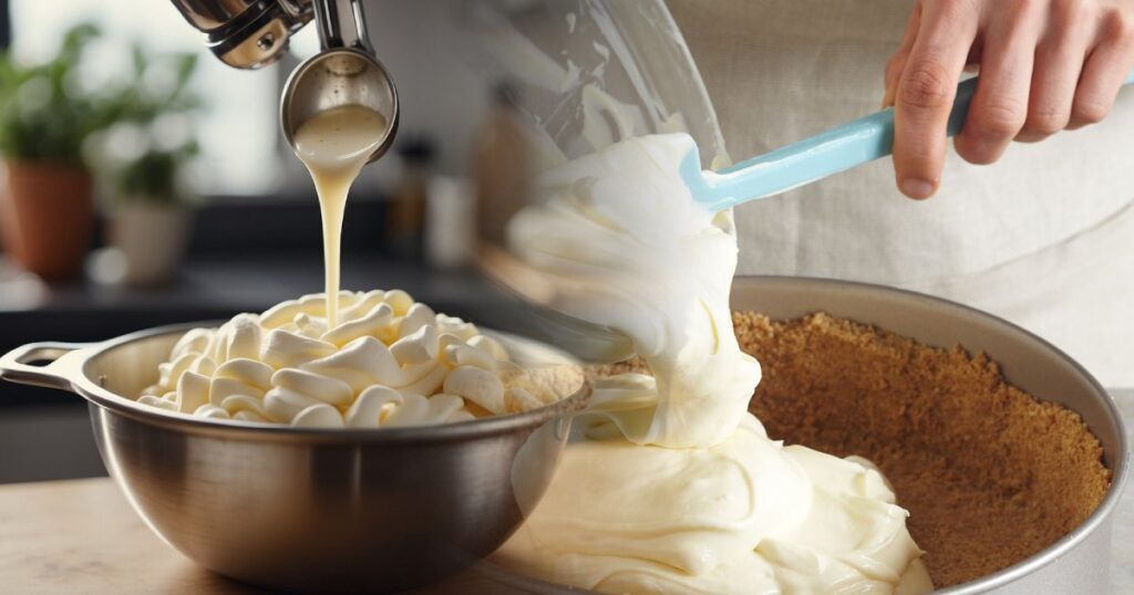 Ihren Käsekuchen zubereiten - Aufgeschlagene Käsekuchen-Rezept