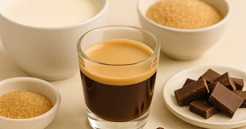 Ingredients for Espresso Mousse