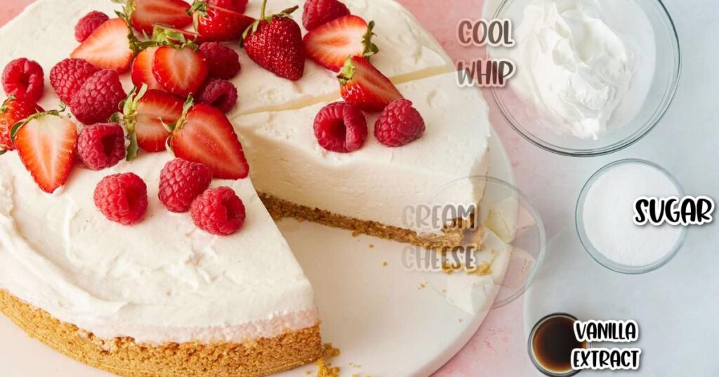 Zutaten für aufgeschlagenen Käsekuchen - Aufgeschlagene Käsekuchen-Rezept