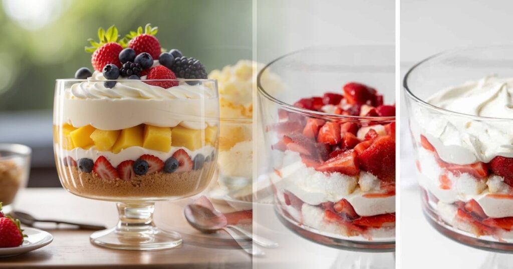 Assembler et Présenter le Trifle - Trifle Fouetté