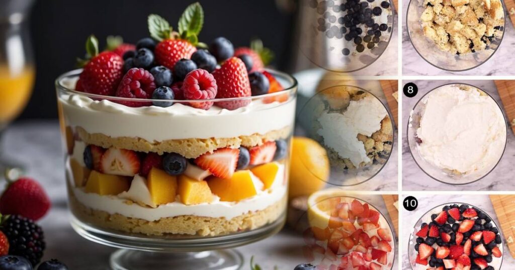Construire les Couches de votre Trifle - Trifle Fouetté