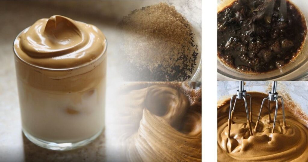 Ingredients and Tools - Whipped Cream Coffee